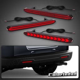 image-VGETTING LED Rear Bumper Reflector For Honda Accord Odyssey CR-V