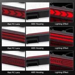 image-VGETTING LED Rear Bumper Reflector For Honda Accord Odyssey CR-V