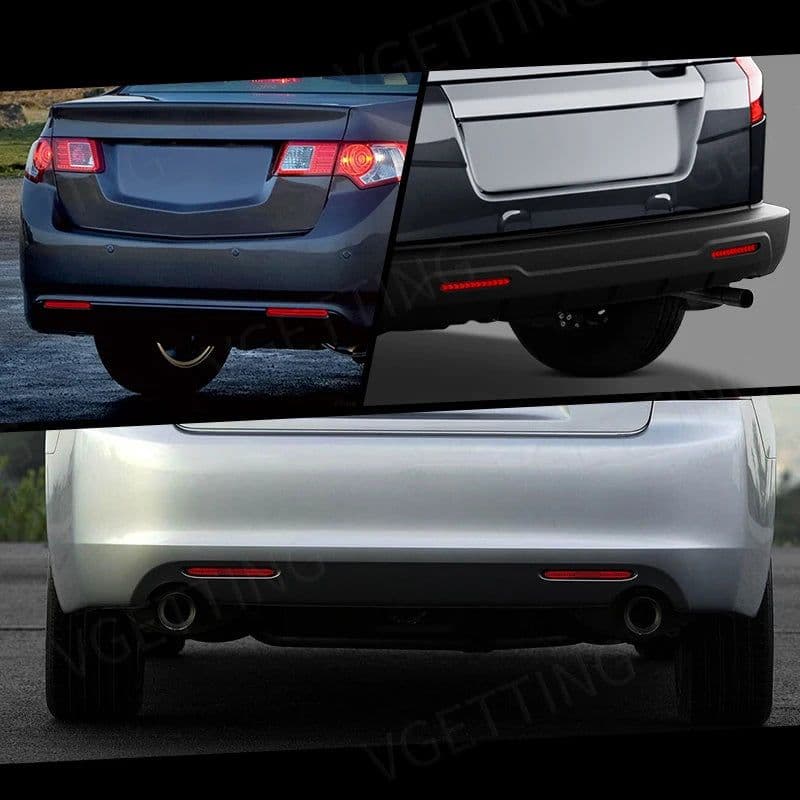 image-VGETTING LED Rear Bumper Reflector For Honda Accord Odyssey CR-V