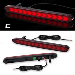image-VGETTING LED Rear Bumper Reflector For Honda Accord Odyssey CR-V