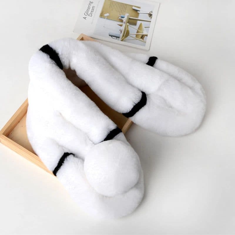image-New Winter Natural Rex Rabbit Fur Ring Scarf Women Warm Real Rex Rabbit Fur Mufflers Russian Lady Genuine Rex Rabbit Fur Scarves