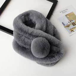 image-New Winter Natural Rex Rabbit Fur Ring Scarf Women Warm Real Rex Rabbit Fur Mufflers Russian Lady Genuine Rex Rabbit Fur Scarves