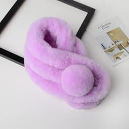 image-New Winter Natural Rex Rabbit Fur Ring Scarf Women Warm Real Rex Rabbit Fur Mufflers Russian Lady Genuine Rex Rabbit Fur Scarves