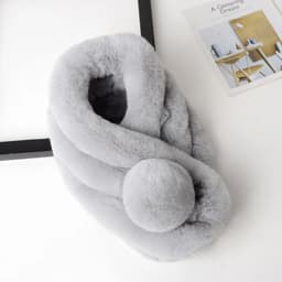 image-New Winter Natural Rex Rabbit Fur Ring Scarf Women Warm Real Rex Rabbit Fur Mufflers Russian Lady Genuine Rex Rabbit Fur Scarves