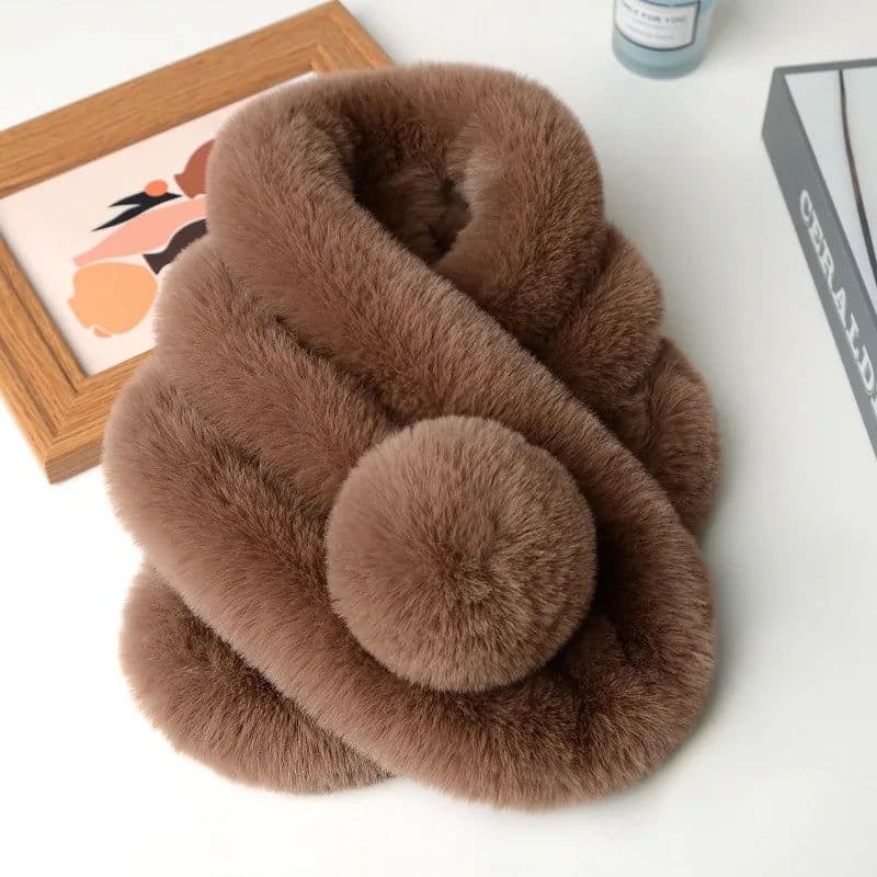 image-New Winter Natural Rex Rabbit Fur Ring Scarf Women Warm Real Rex Rabbit Fur Mufflers Russian Lady Genuine Rex Rabbit Fur Scarves