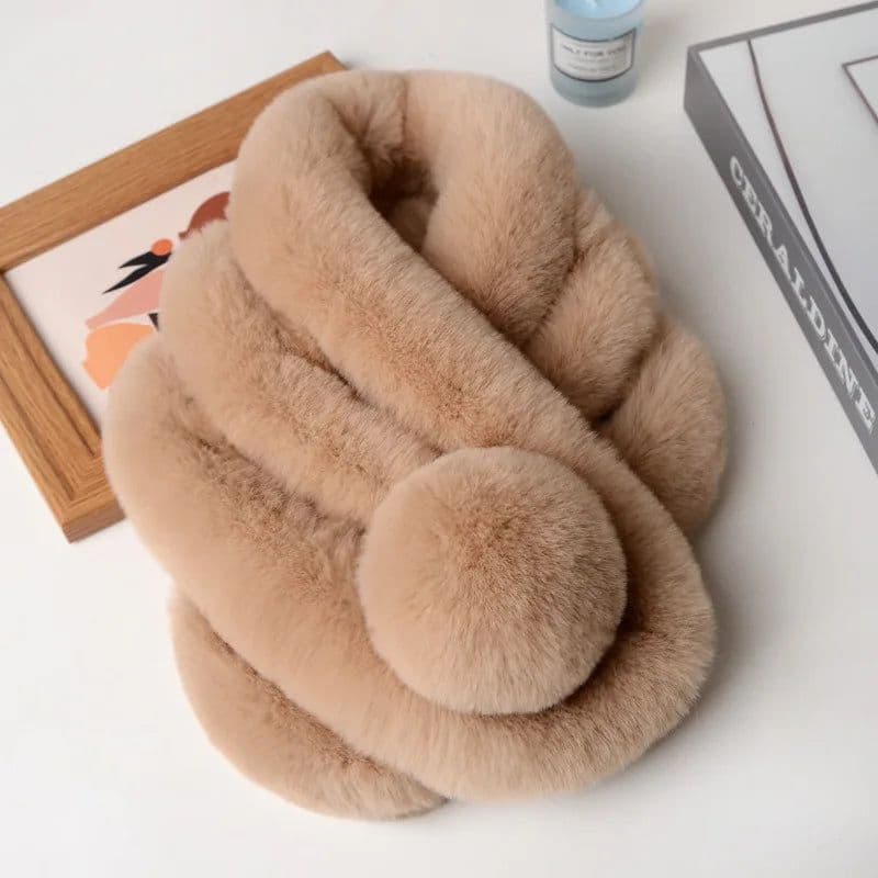 image-New Winter Natural Rex Rabbit Fur Ring Scarf Women Warm Real Rex Rabbit Fur Mufflers Russian Lady Genuine Rex Rabbit Fur Scarves