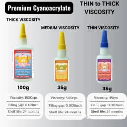 image-FIXWANT Cyanoacrylate Super Glue - Thin Medium Thick