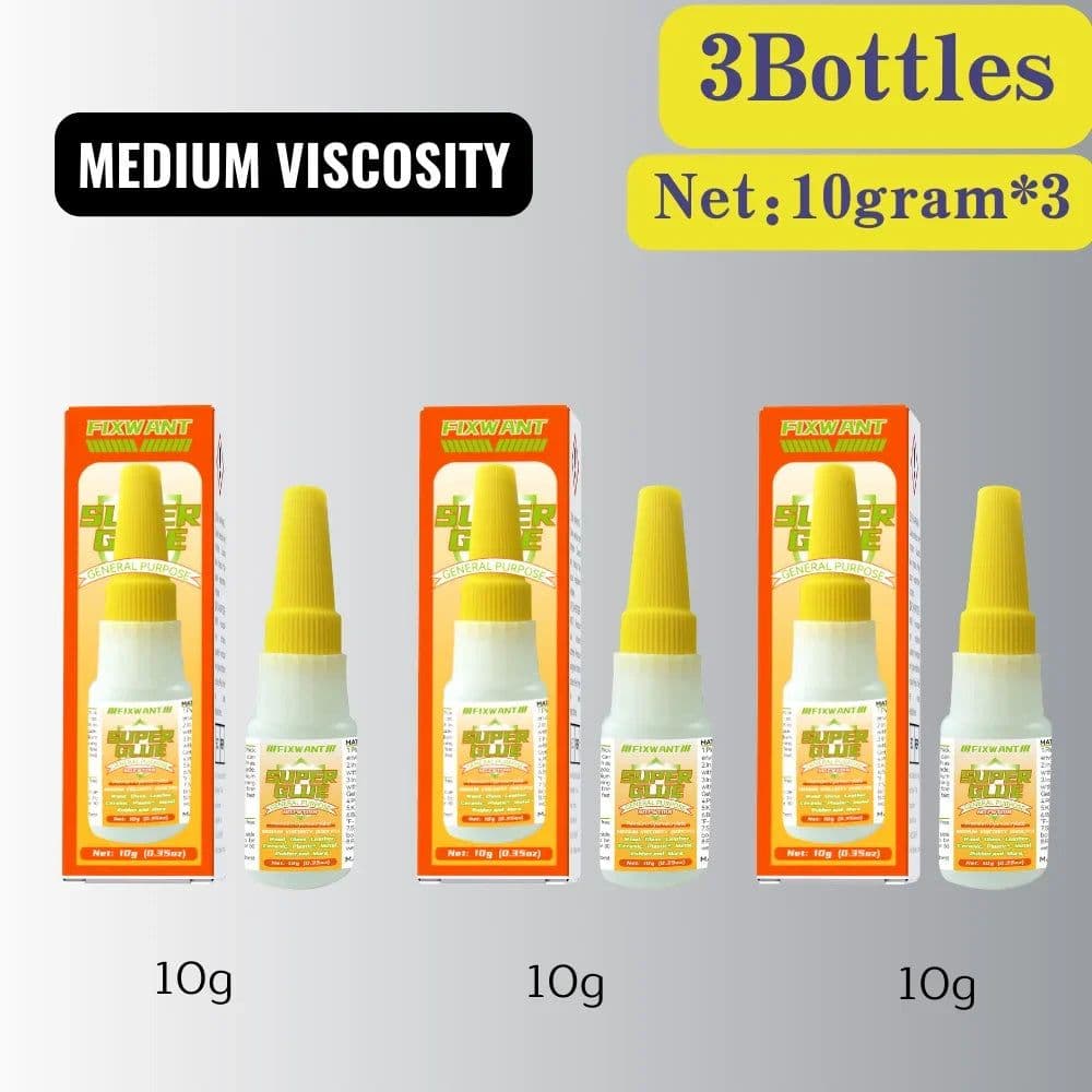 image-FIXWANT Cyanoacrylate Super Glue - Thin Medium Thick