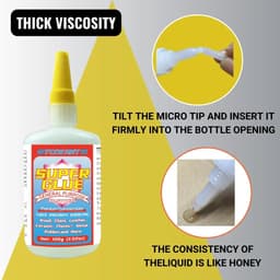 image-FIXWANT Cyanoacrylate Super Glue - Thin Medium Thick