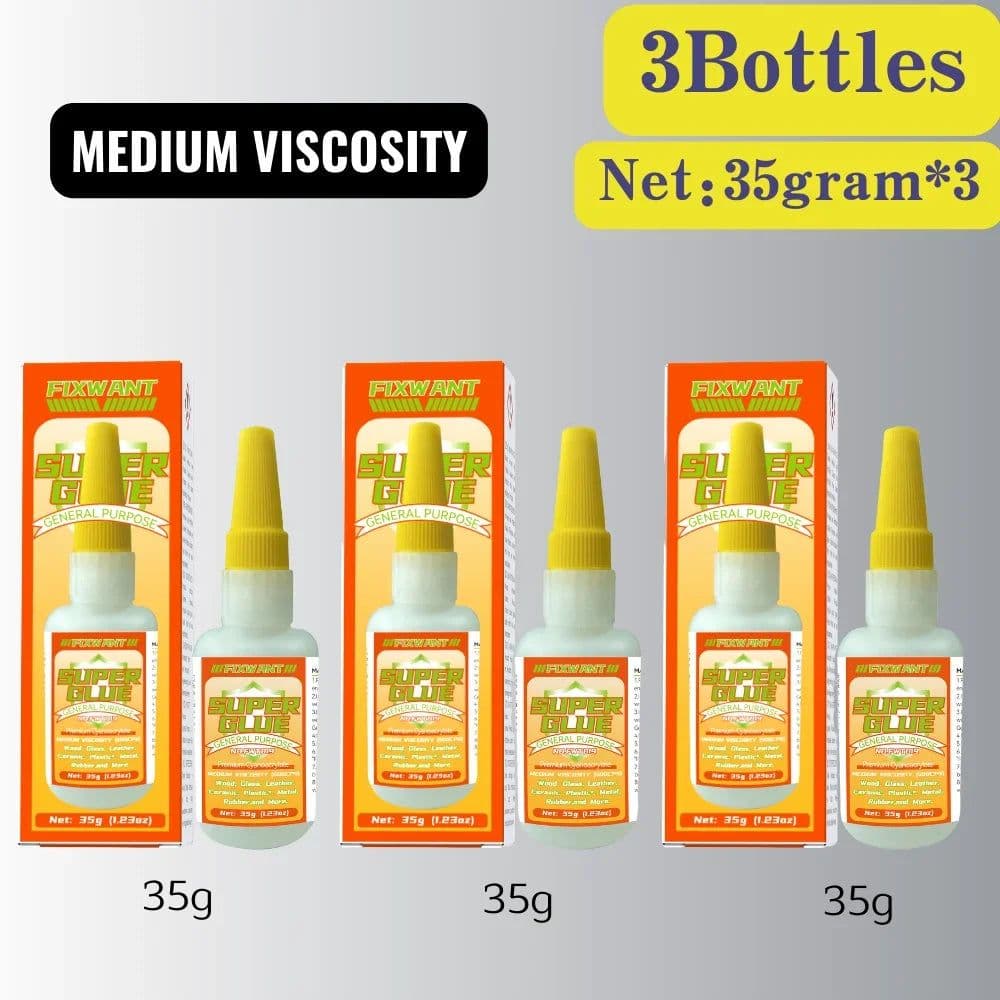image-FIXWANT Cyanoacrylate Super Glue - Thin Medium Thick
