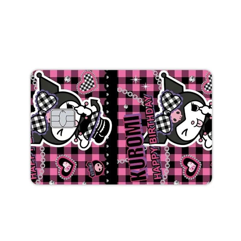 image-Y2K Sanrios Hello Kitty Kuromi MyMelody Star Laser Anime Diy Waterproof Credit Debit Card Sticker Cartoon Gittler Film Tape Skin