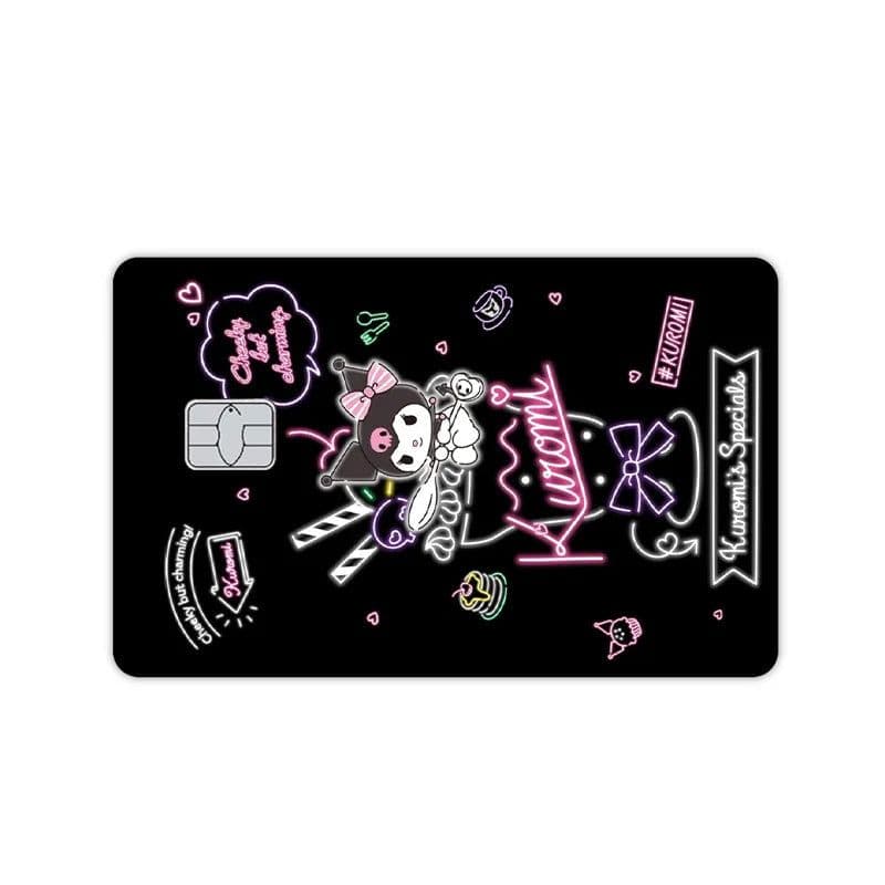 image-Y2K Sanrios Hello Kitty Kuromi MyMelody Star Laser Anime Diy Waterproof Credit Debit Card Sticker Cartoon Gittler Film Tape Skin