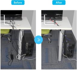 image-Cohai Universal Cable Organizer Nylon Wire Management Clips