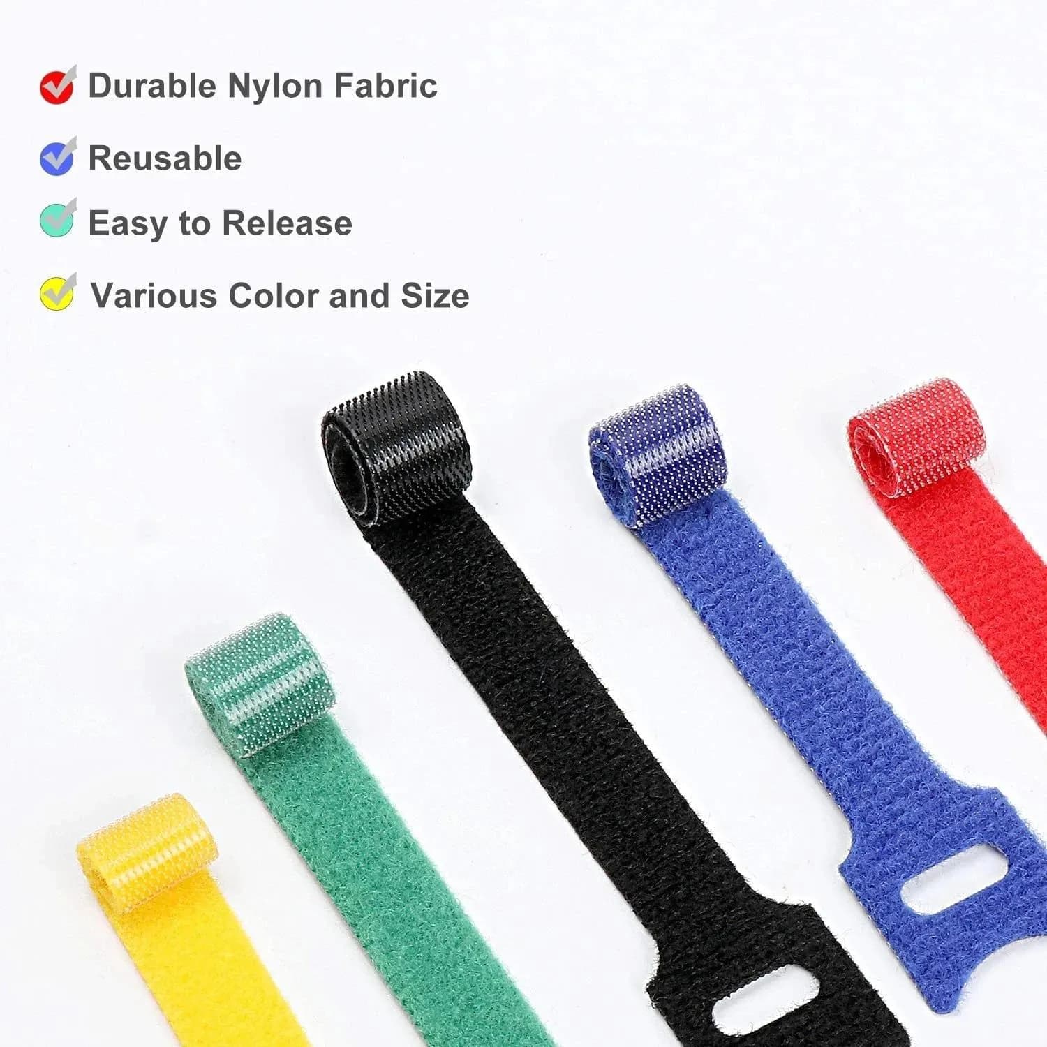 image-Cohai Universal Cable Organizer Nylon Wire Management Clips