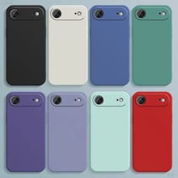 image-Original Soft Phone Case for iPhone Air iphone 17 Pro Max 17Air 17Pro 5G Funda Square Liquid Silicone Lens Protection Back Cover
