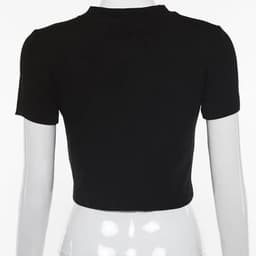 image-ZSSKASLCN Rhinestone Y2K T Shirt Women Short Sleeve Crop Top