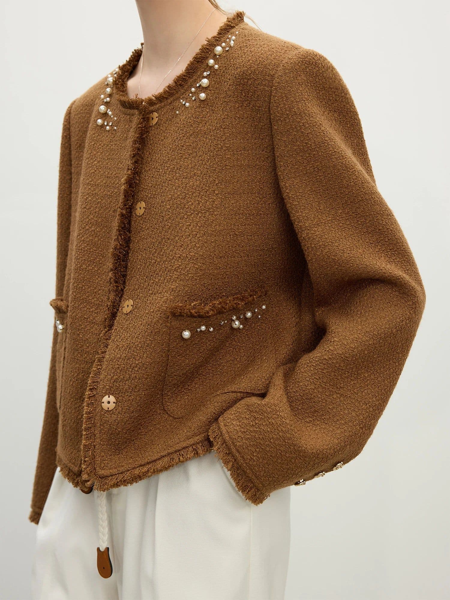image-FSLE Women's Wool Blend Casual Jacket 25FS11059