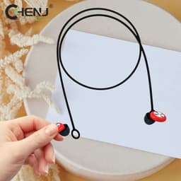image-CHENJ Silicone Earbud Lanyard Anti-lost Earphone Strap