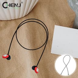 image-CHENJ Silicone Earbud Lanyard Anti-lost Earphone Strap