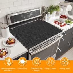 image-Silicone Induction Cooktop Protector Mat Non-Slip 20.5x30.8
