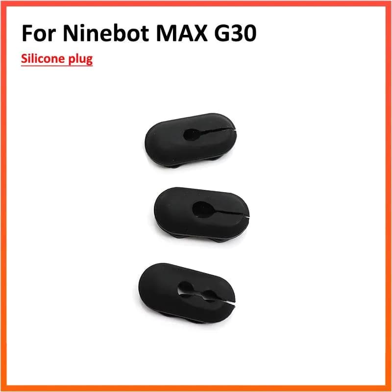 image-Silicone Plug For Ninebot MAX G30 G30D Electric Scooter Waterproof Cover Case Dust Plug Rubber Accessories