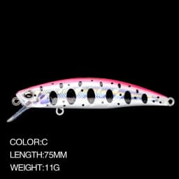 image-Minnow Fishing Lure 7.5cm 11g Sinking Wobbler Jerkbait