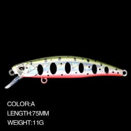 image-Minnow Fishing Lure 7.5cm 11g Sinking Wobbler Jerkbait