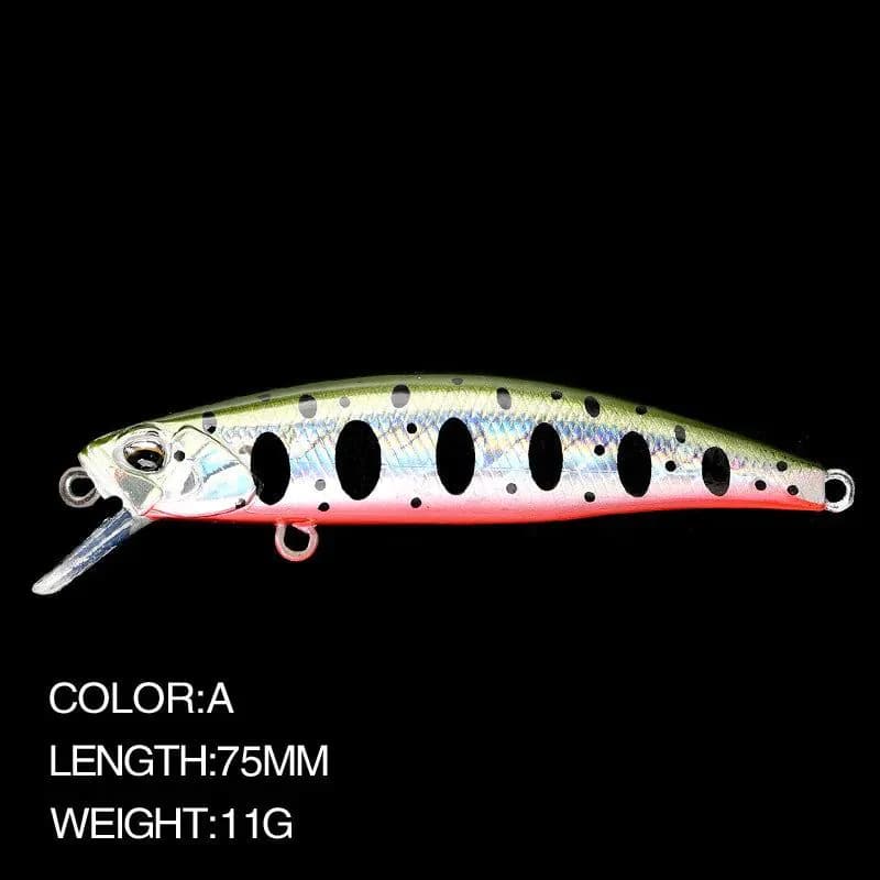 image-Minnow Fishing Lure 7.5cm 11g Sinking Wobbler Jerkbait