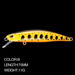 image-Minnow Fishing Lure 7.5cm 11g Sinking Wobbler Jerkbait