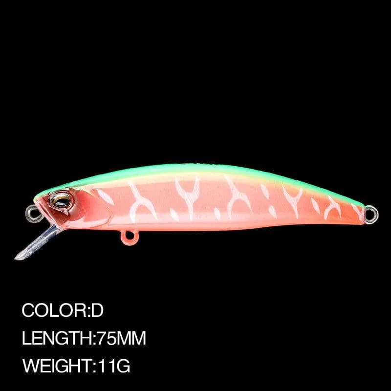 image-Minnow Fishing Lure 7.5cm 11g Sinking Wobbler Jerkbait