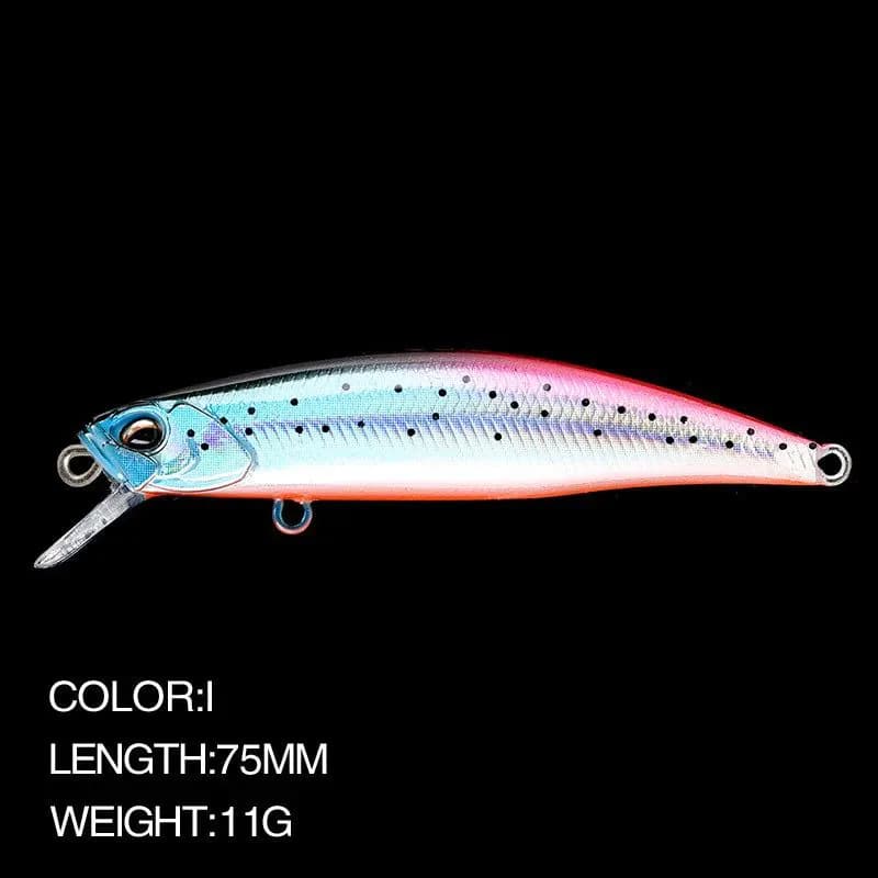image-Minnow Fishing Lure 7.5cm 11g Sinking Wobbler Jerkbait