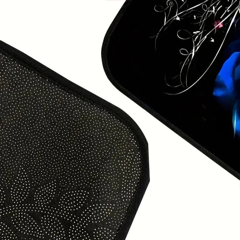 image-4pcs Universal Rose Car Floor Mats, Non-slip, Dust-proof