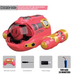 image-JJRC MX3372 RC Spray Boat 2.4G Waterproof with Lights