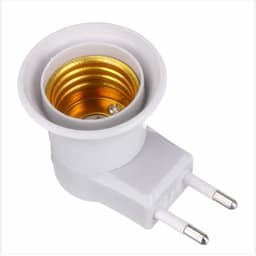 image-High Quality E27 Lamp Base EU Plug Lamp Holder Converter Screw Mouth Type Light Holder Mobile Round Foot Lamp Bases