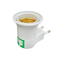 image-High Quality E27 Lamp Base EU Plug Lamp Holder Converter Screw Mouth Type Light Holder Mobile Round Foot Lamp Bases