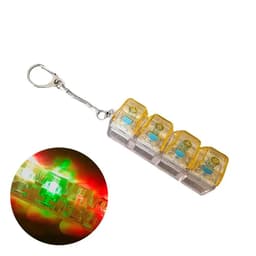 image-Keyboard Fidget Toy Keychain 4-Button with LED Lights