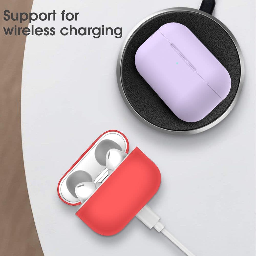 image-Airpods Pro 3rd Gen Silicone Sleeve - Lavender Grey