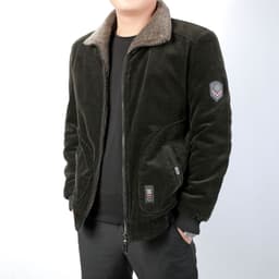 image-Cotton Padded Jacket Loose 6XL Dark Green