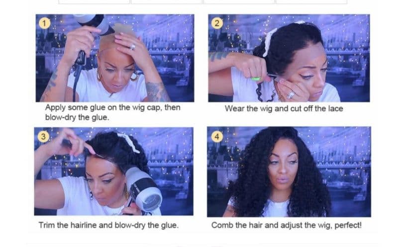 image-Human Hair Loose Deep Lace Frontal Wigs 13x4 Headgear