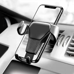 image-Car Phone Holder For Phone In Car Air Vent Mount Stand No Magnetic Mobile Phone Holder Universal Gravity Smartphone Cell Support
