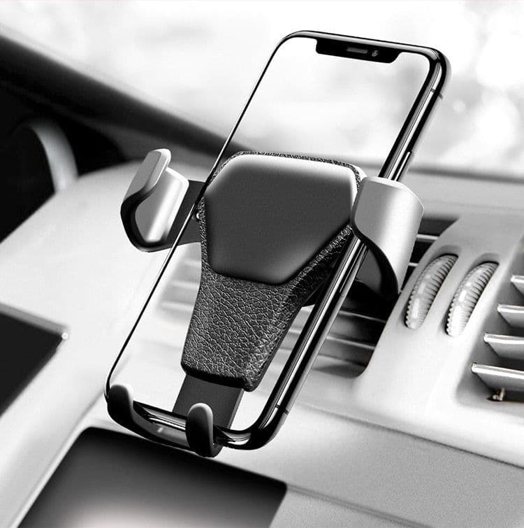 image-Car Phone Holder For Phone In Car Air Vent Mount Stand No Magnetic Mobile Phone Holder Universal Gravity Smartphone Cell Support