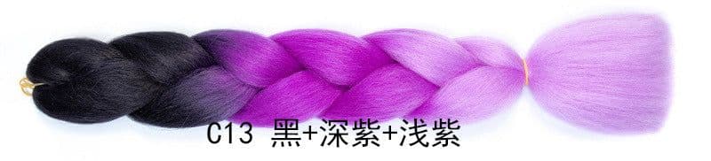 image-80 Colors Jumbo Ombre Braidng Hair Box Braids 24inch 100g