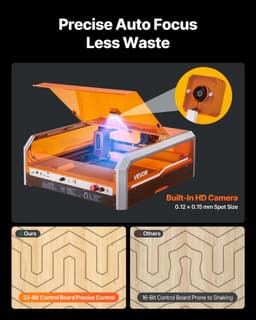 image-VEVOR L8 20W Laser Engraver with Enclosure and Camera