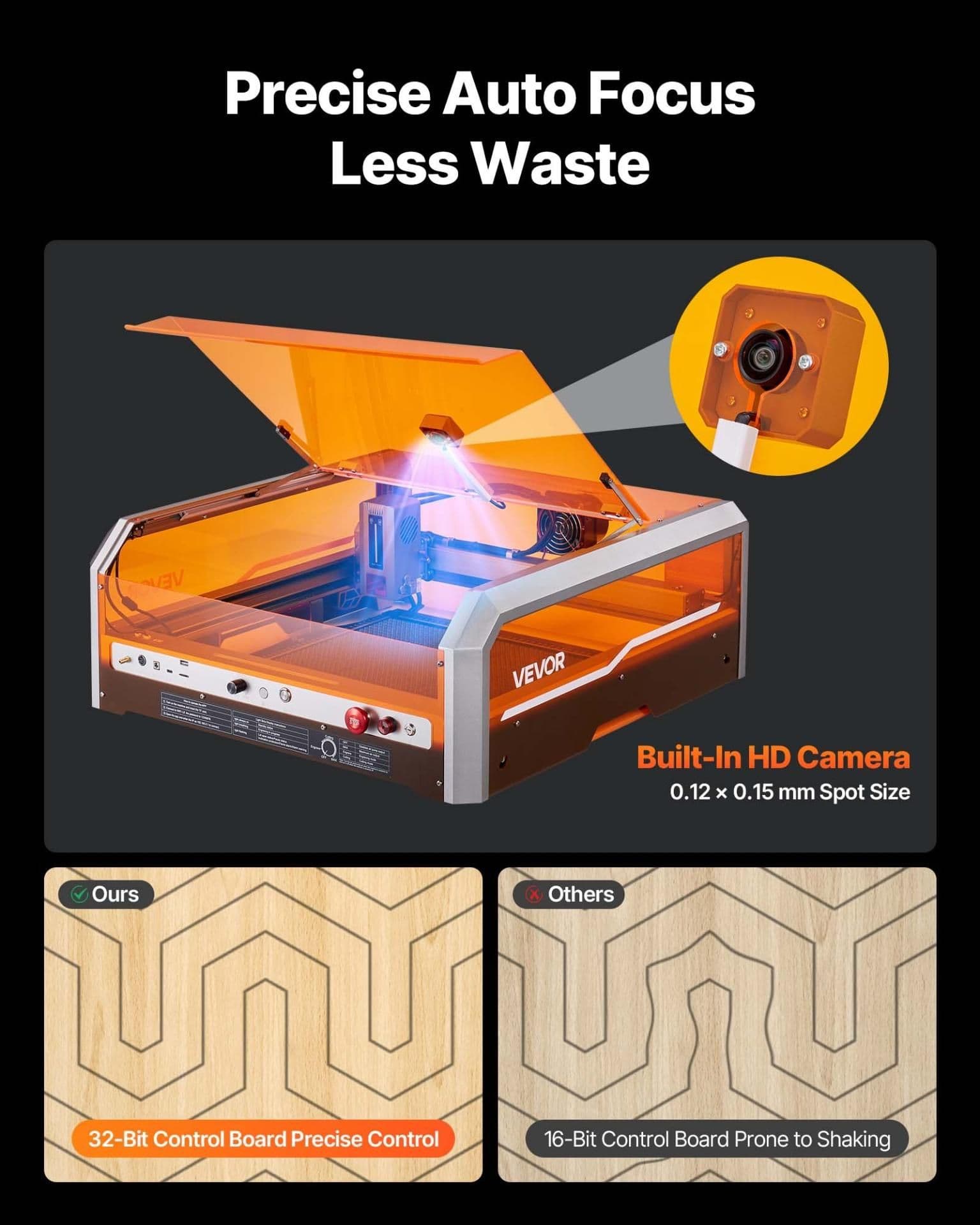 image-VEVOR L8 20W Laser Engraver with Enclosure and Camera