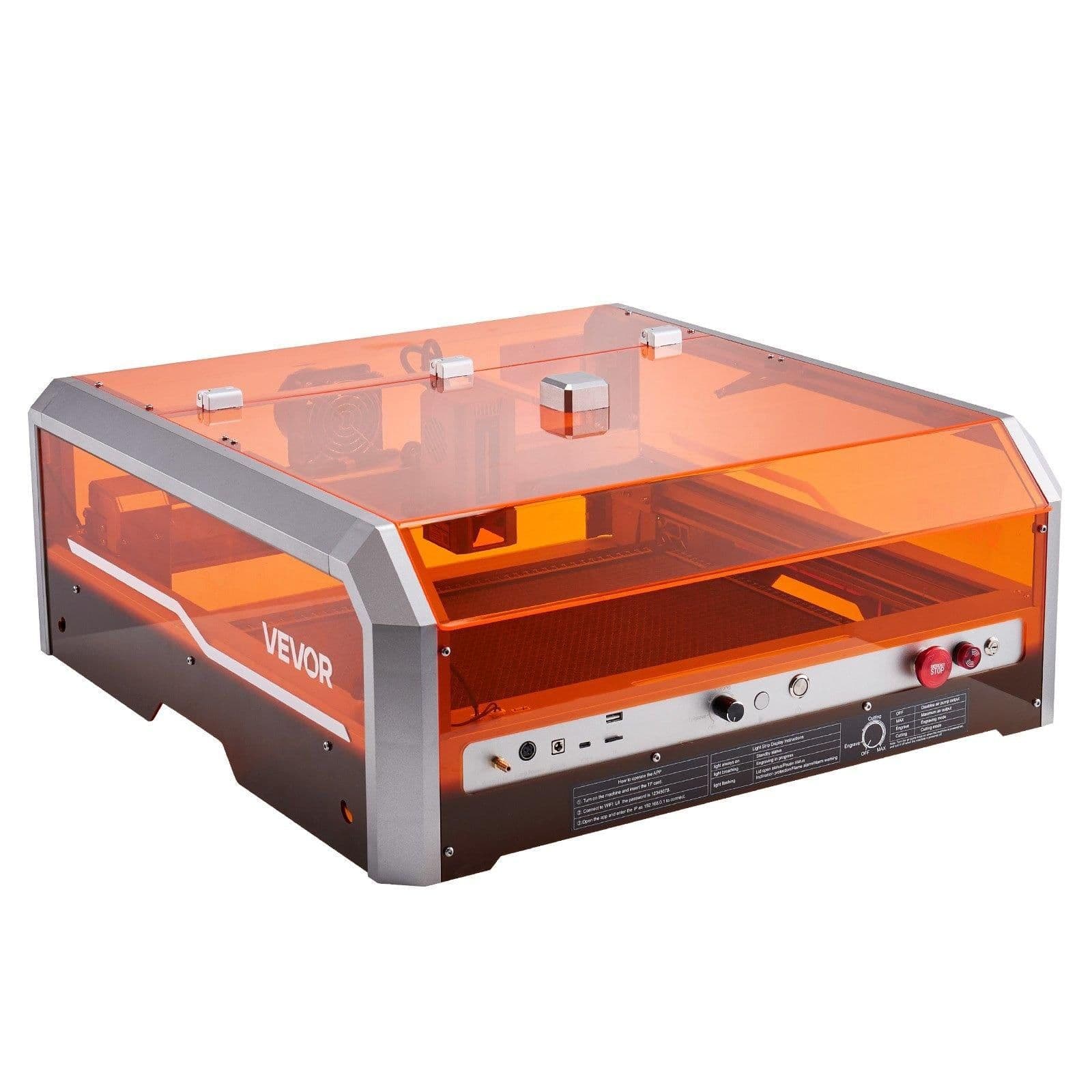image-VEVOR L8 20W Laser Engraver with Enclosure and Camera