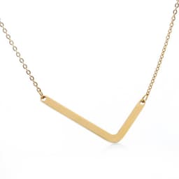 image-Fabulous Rose Gold Plated Stainless Steel Initial Letter Pendant Necklace