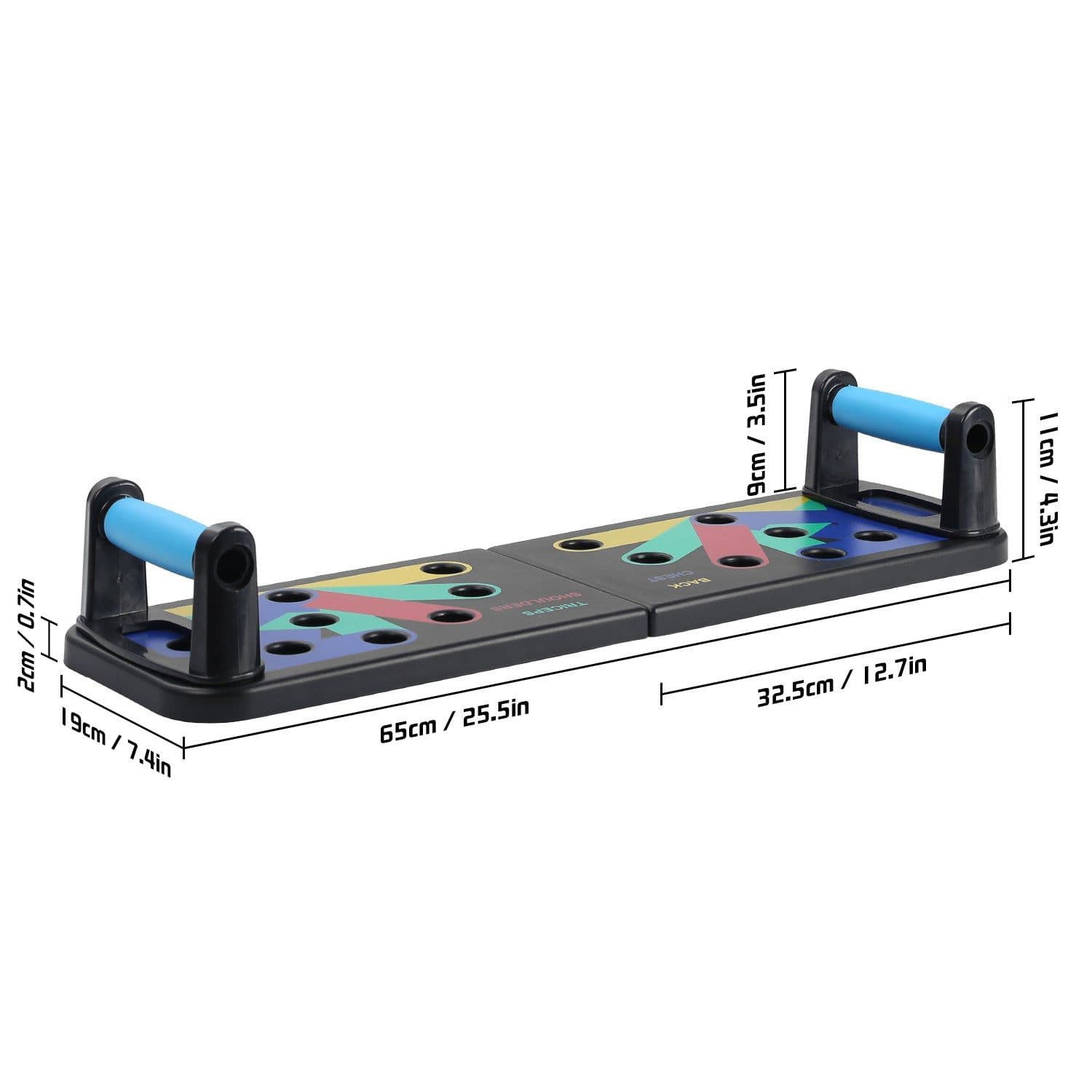 image-Foldable Push-Up Board - Multi-Functional Fitness Equipment 50"