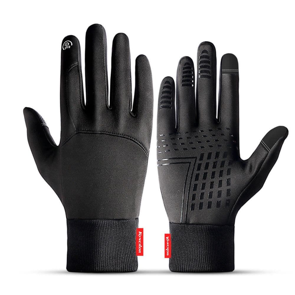 image-Windproof Waterproof Touch Screen Gloves Black XL