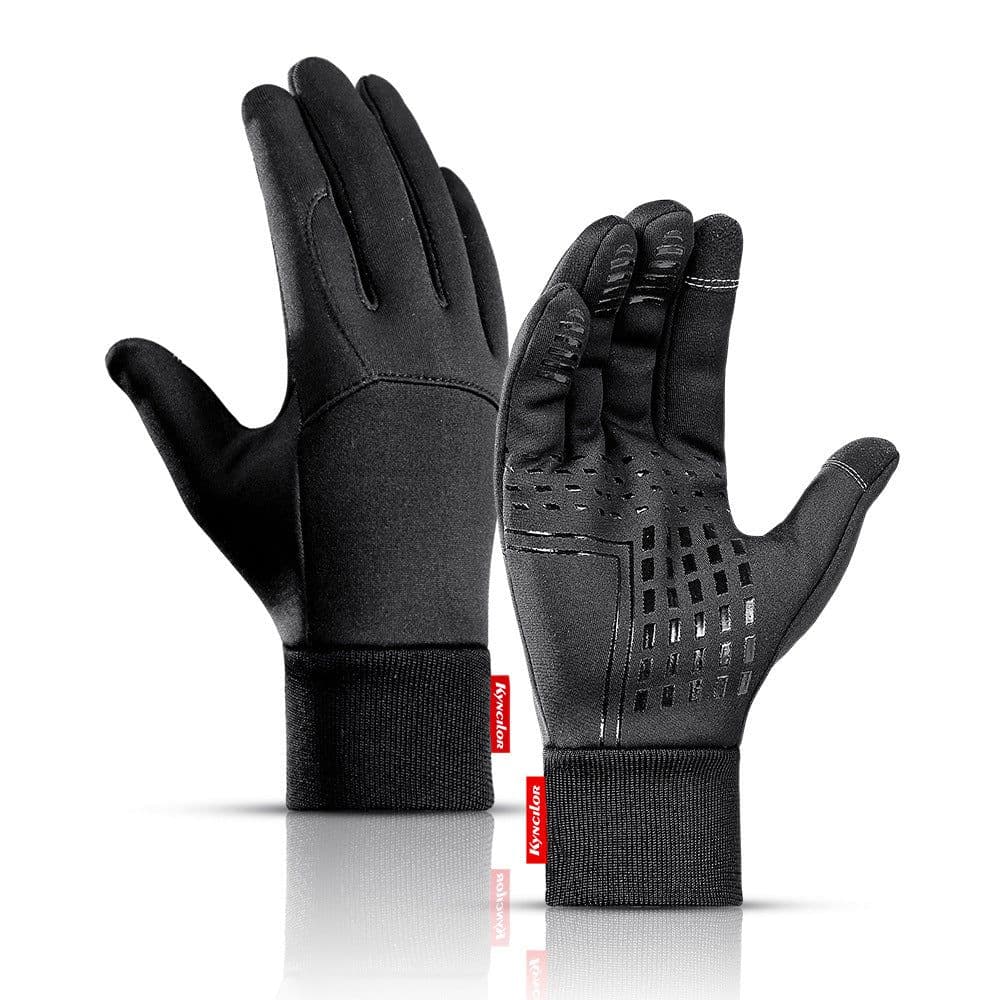 image-Windproof Waterproof Touch Screen Gloves Black XL