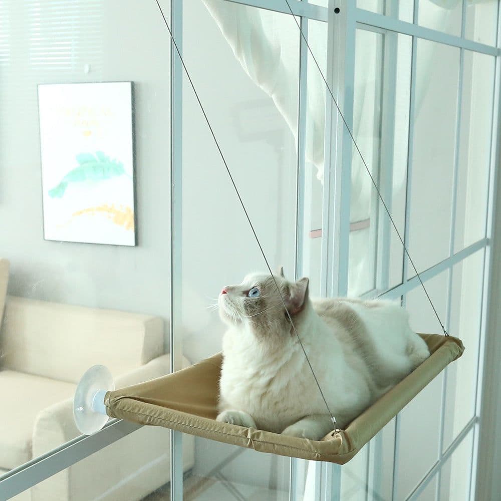 image-Cat litter Amazon cross-border hot style pet litter sucker cat hammock hanging cat window hammock TV box